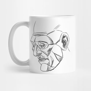 sketch face Mug